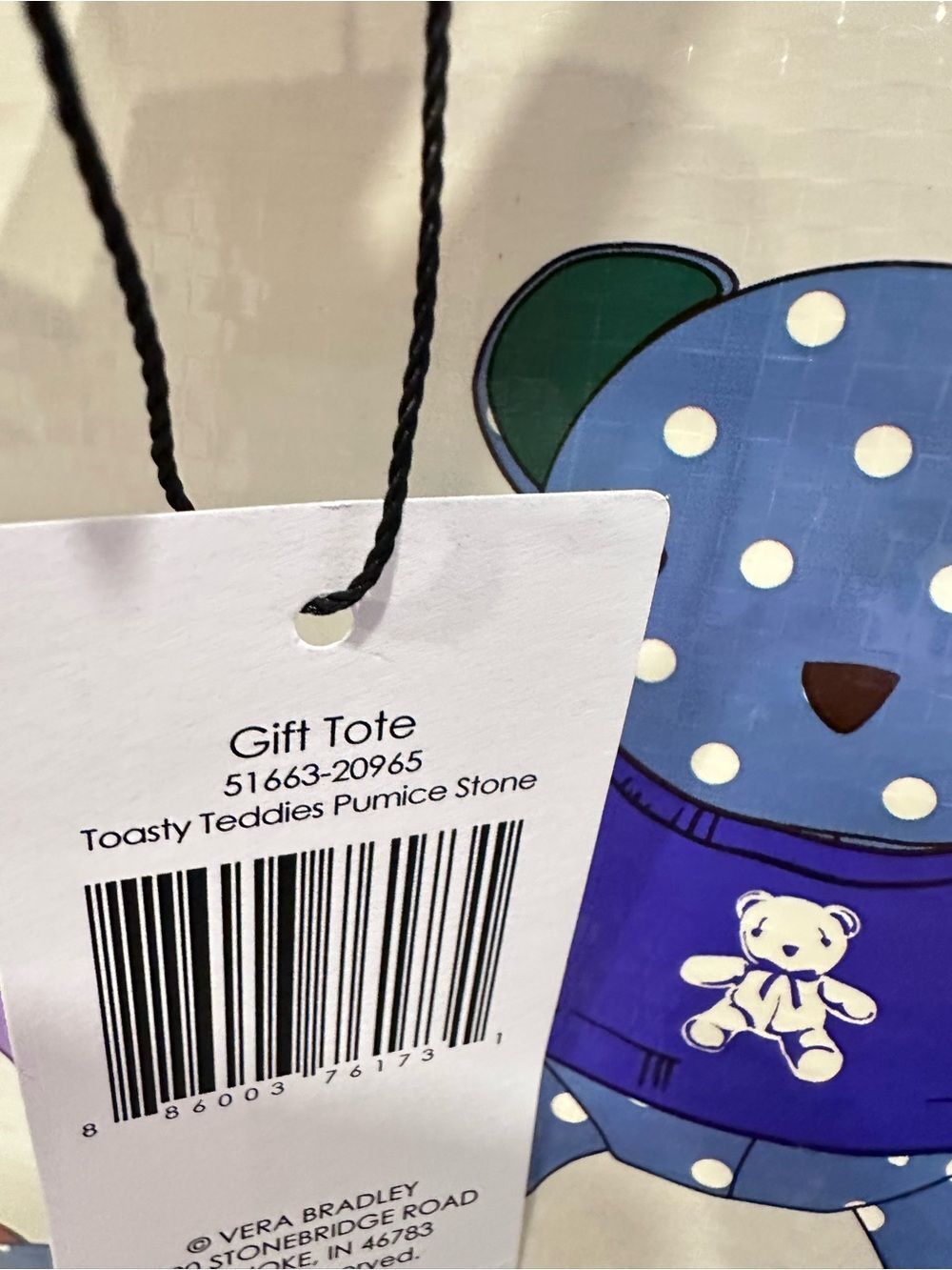 Vera Bradley 3 Gift Totes: Toasty Teddies, Catnip Christmas, Venetian Paisley - Picture 5 of 13